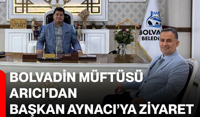Bolvadin Müftüsü Arıcı’dan Başkan Aynacı’ya ziyaret
