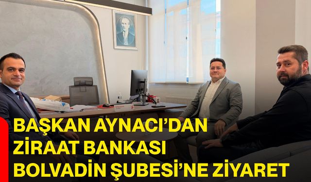 Başkan Aynacı’dan Ziraat Bankası Bolvadin Şubesi’ne ziyaret