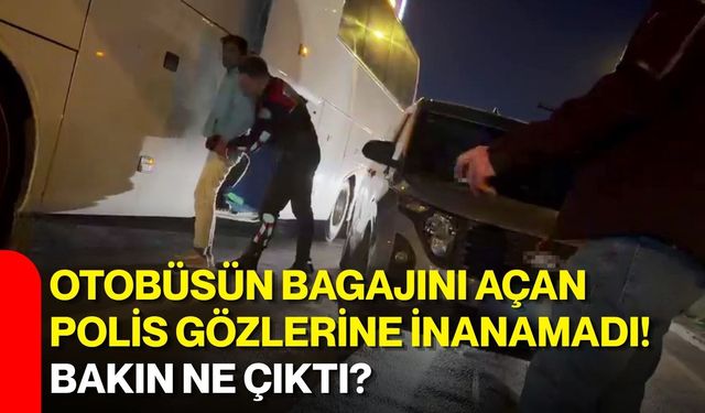Otobüsün bagajını açan polis gözlerine inanamadı! Bakın ne çıktı?