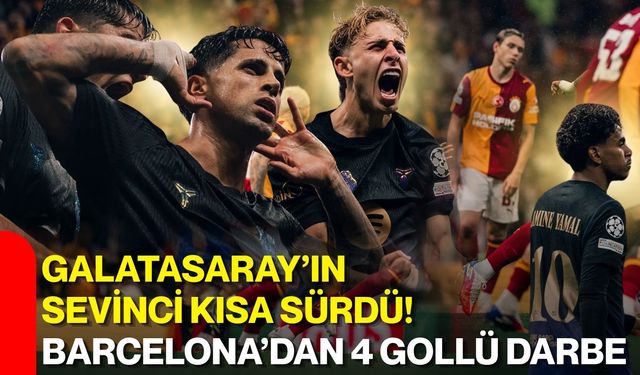 Galatasaray’ın sevinci kısa sürdü! Barcelona’dan 4 gollü darbe