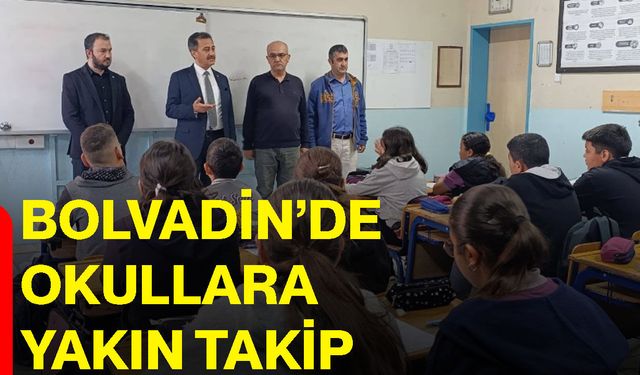 Bolvadin’de okullara yakın takip