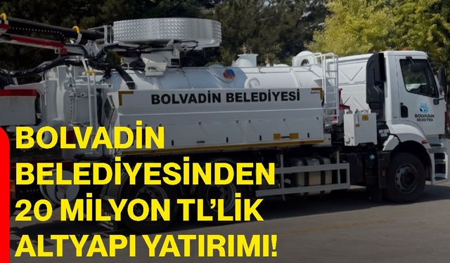 Bolvadin Belediyesinden 20 Milyon TL’lik altyapı yatırımı!