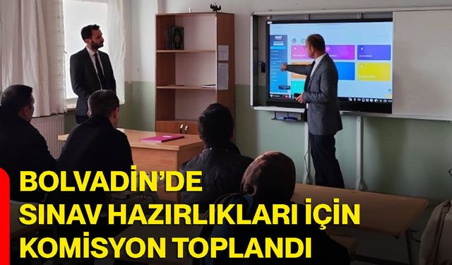 Bolvadin’de sınav hazırlıkları için komisyon toplandı