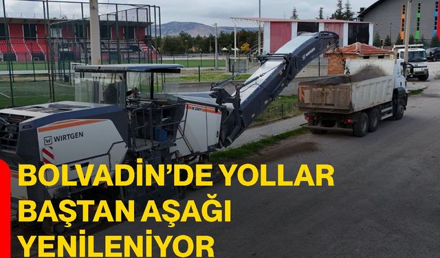 Bolvadin’de yollar baştan aşağı yenileniyor
