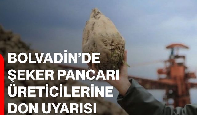 Bolvadin’de şeker pancarı üreticilerine don uyarısı