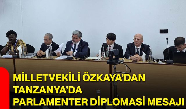 Milletvekili Özkaya’dan Tanzanya’da parlamenter diplomasi mesajı