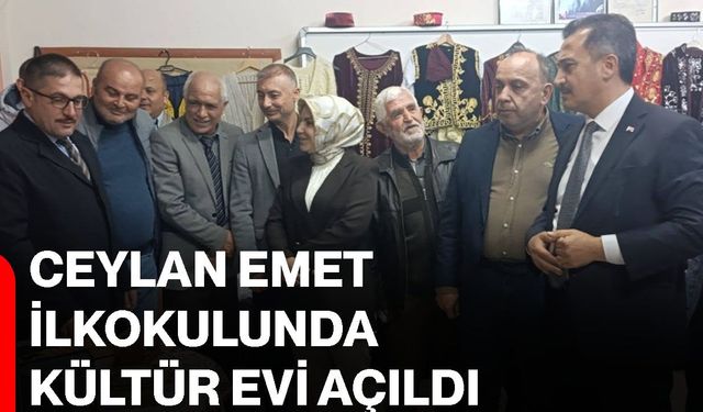 Ceylan Emet ilkokulunda kültür evi açıldı