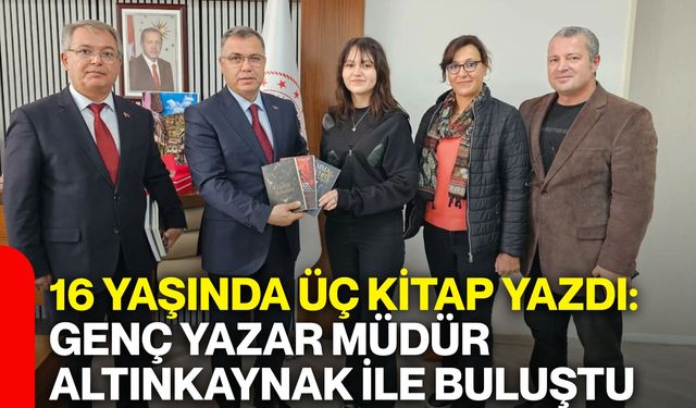 16 yaşında üç kitap yazdı: Genç Yazar Müdür Altınkaynak ile buluştu