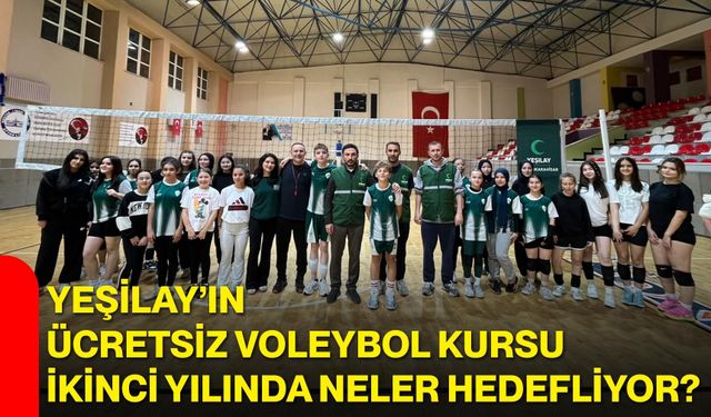 Yeşilay’ın ücretsiz voleybol kursu ikinci yılında neler hedefliyor?