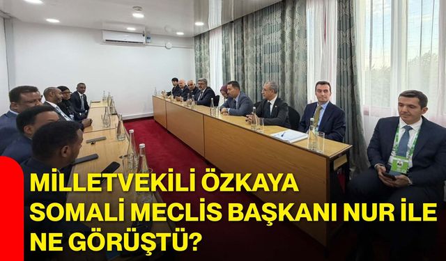 Milletvekili Özkaya, Somali Meclis Başkanı Nur ile ne görüştü?