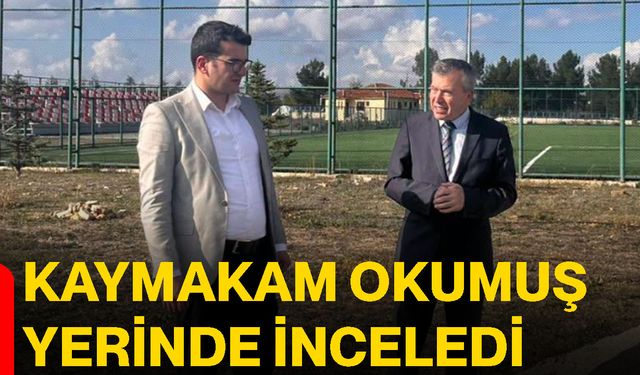 Kaymakam Okumuş yerinde inceledi