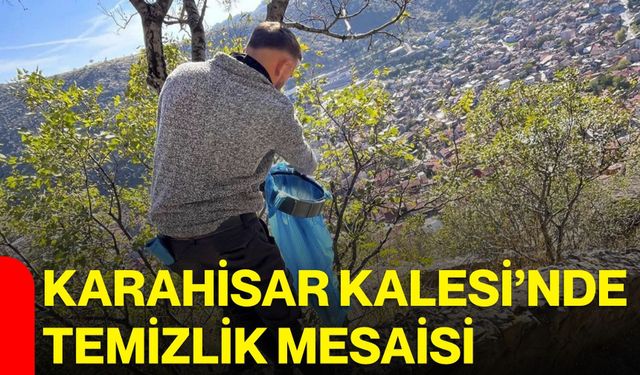 Karahisar Kalesi’nde temizlik mesaisi