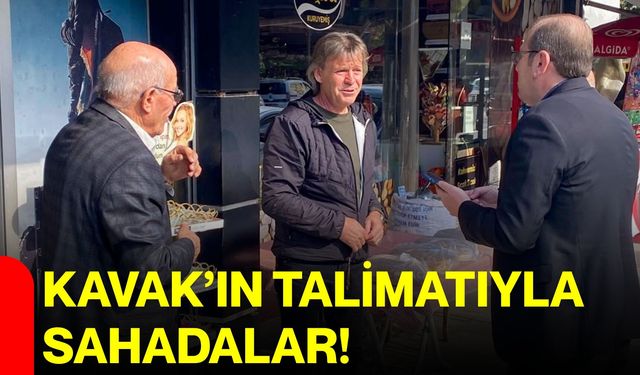 Kavak’ın talimatıyla sahadalar!