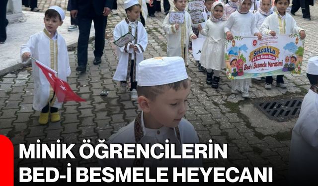 Minik öğrencilerin Bed-i Besmele heyecanı