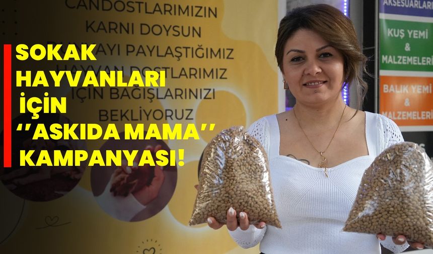 Sokak hayvanları için ‘’Askıda mama’’ kampanyası!