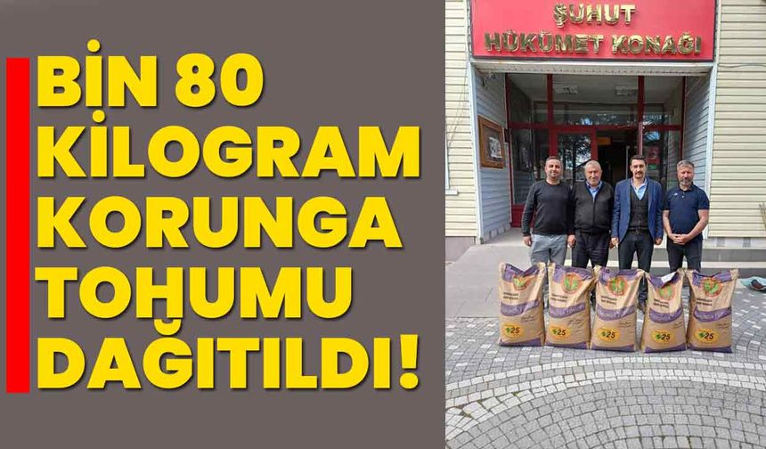 Bin 80 kilogram korunga tohumu dağıtıldı