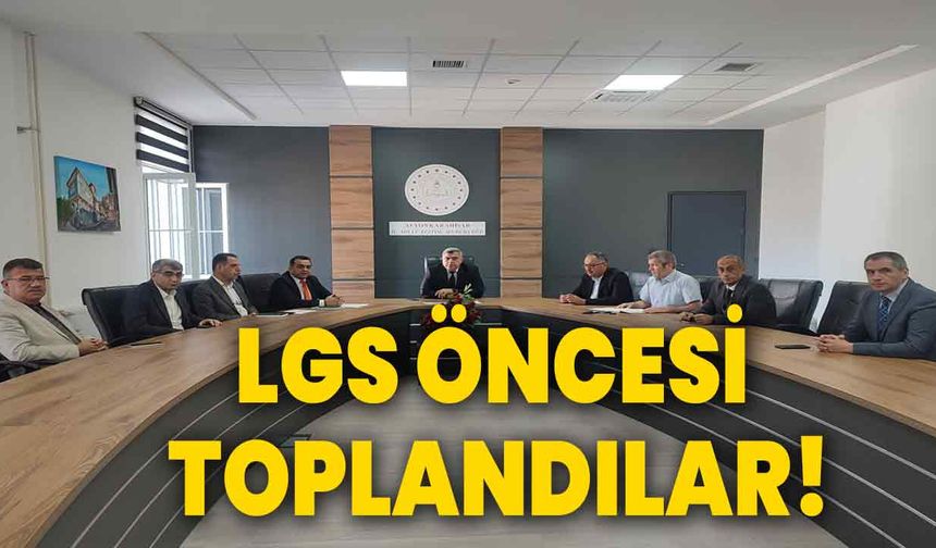 LGS öncesi toplandılar!