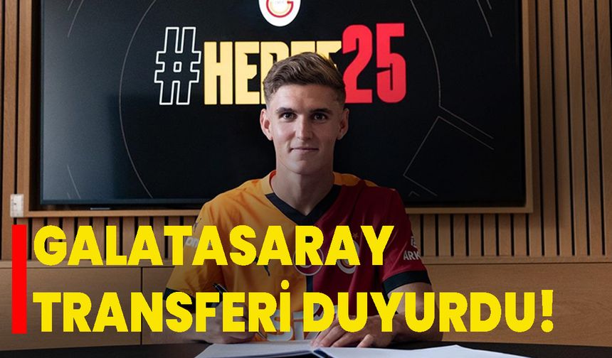 Galatasaray transferi duyurdu!