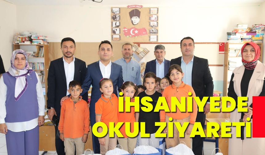 İhsaniyede okul ziyareti