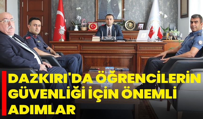 Dazkırı'da Öğrencilerin Güvenliği İçin Önemli Adımlar