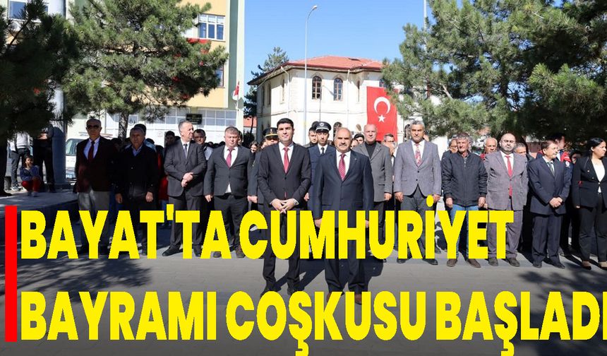 Bayat'ta Cumhuriyet Bayramı Coşkusu Başladı