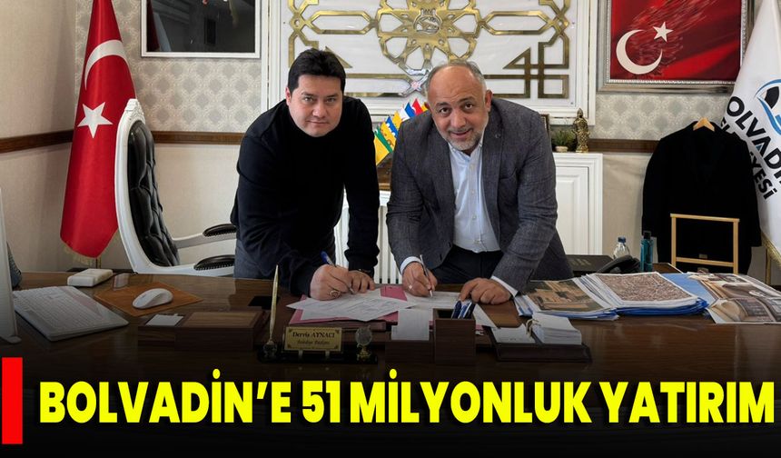 Bolvadin’e 51 Milyonluk Yatırım