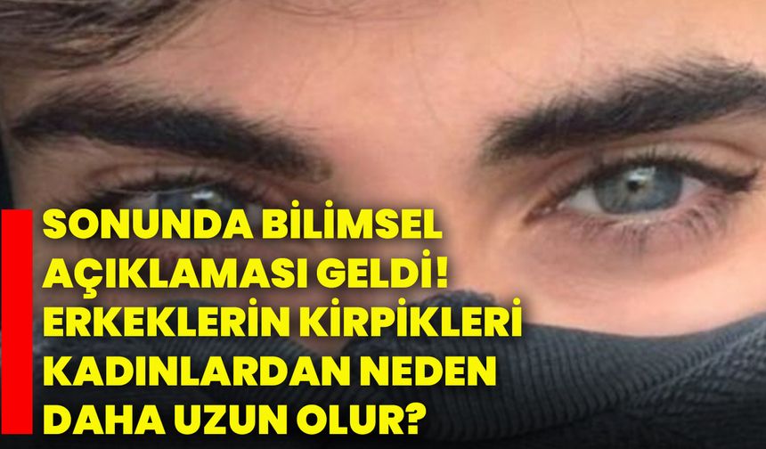 Sonunda bilimsel açıklaması geldi! Erkeklerin kirpikleri kadınlardan neden daha uzun olur?