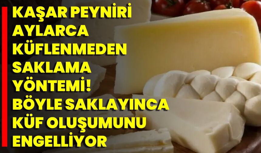 Kaşar Peyniri Aylarca Küflenmeden Saklama Yöntemi! Böyle Saklayınca Küf Oluşumunu Engelliyor