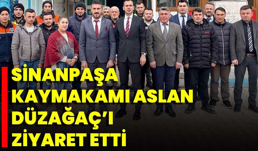 Sinanpaşa Kaymakamı Aslan, Düzağaç’ı Ziyaret Etti