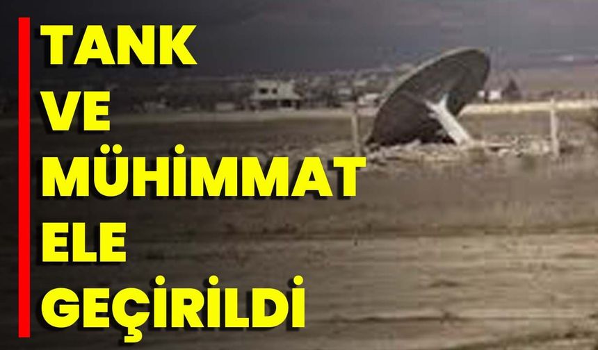 Tank Ve Mühimmat Ele Geçirildi