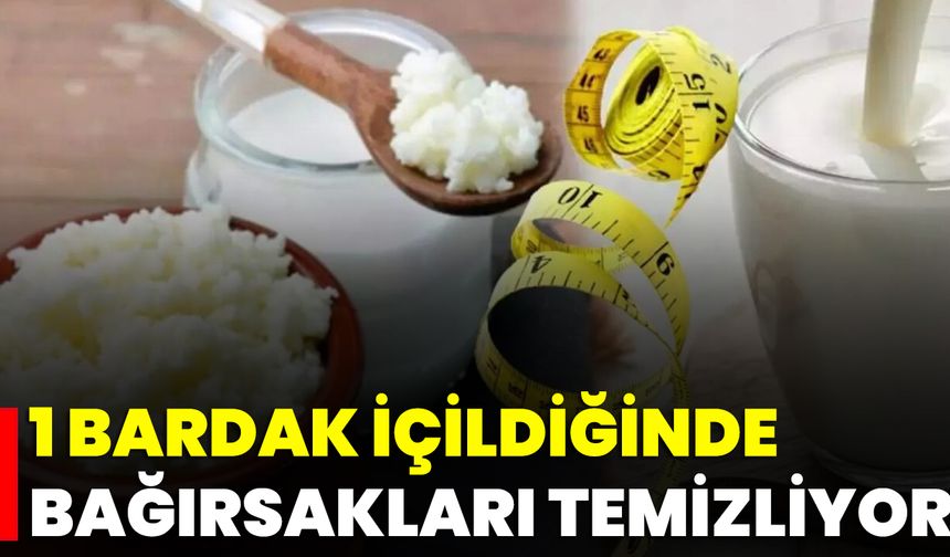 1 Bardak İçildiğinde Bağırsakları Temizliyor