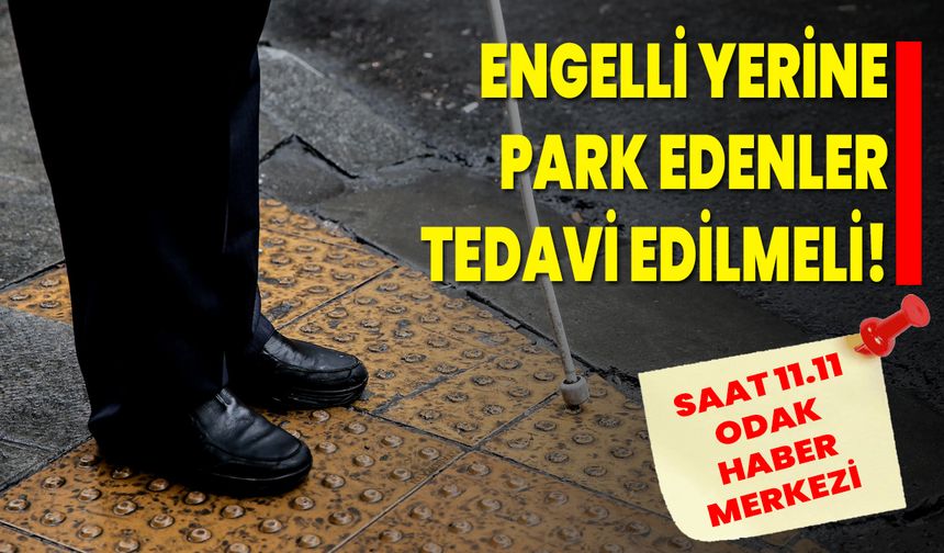 Engelli Yerine Park Edenler Tedavi Edilmeli!