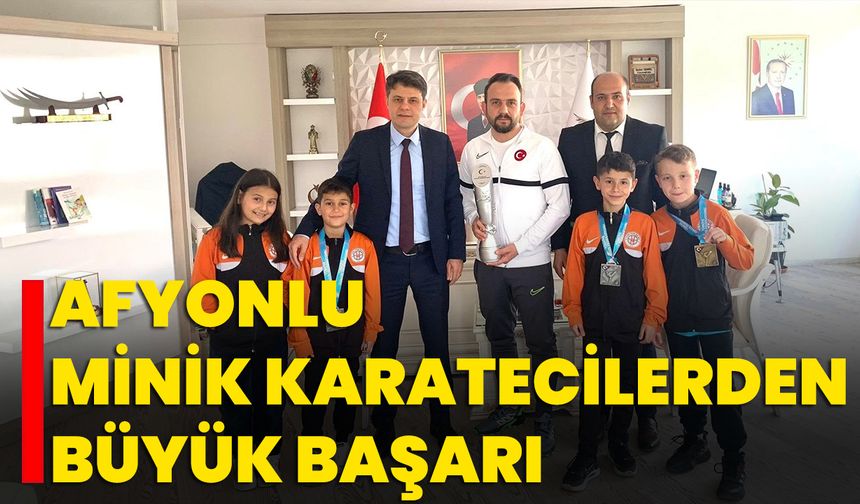 Afyonlu Minik Karatecilerden Büyük Başarı