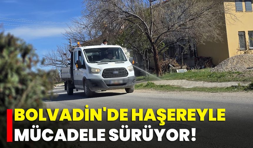 Bolvadin'de Haşereyle Mücadele Sürüyor!