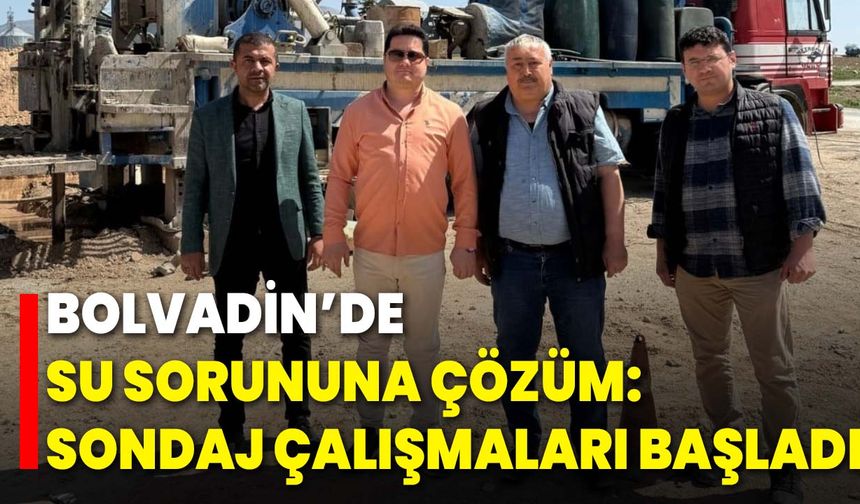 Bolvadin’de Su Sorununa Çözüm: Sondaj Çalışmaları Başladı