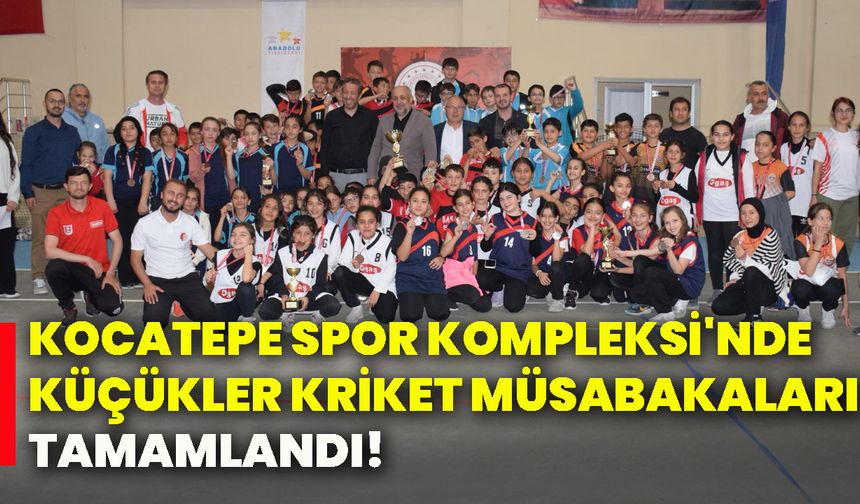 Kocatepe Spor Kompleksi'nde Küçükler Kriket Müsabakaları tamamlandı!