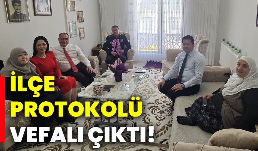 İlçe protokolü vefalı çıktı!