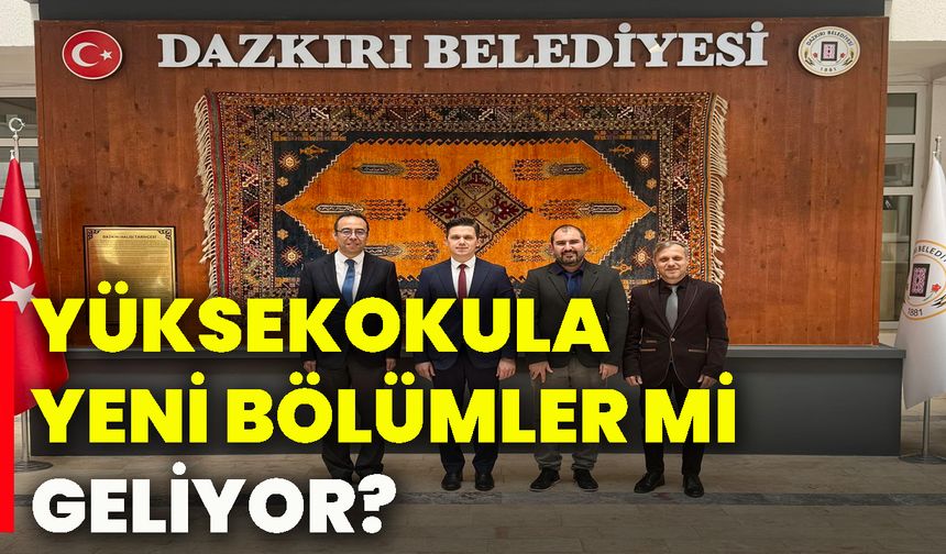 Yüksekokula yeni bölümler mi geliyor?