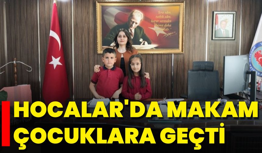 Hocalar'da Makam Çocuklara Geçti