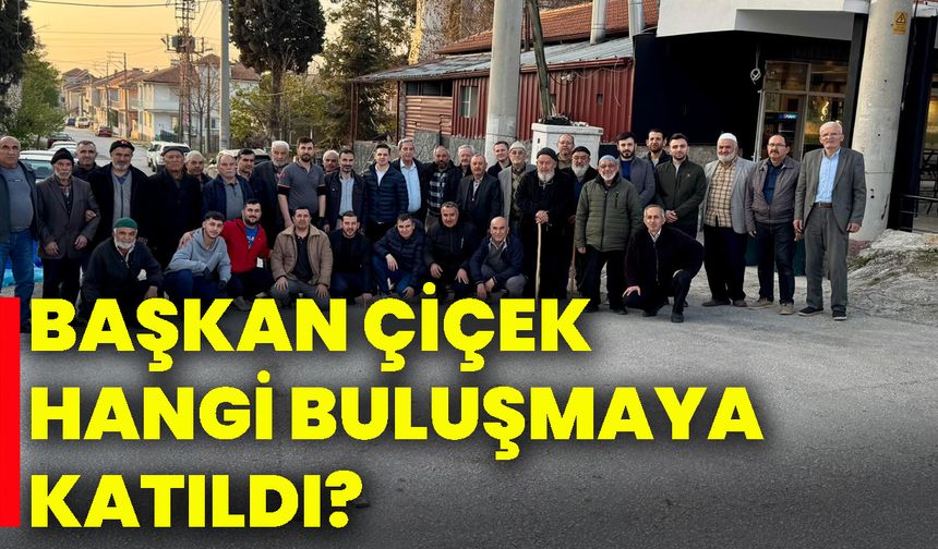Başkan Çiçek hangi buluşmaya katıldı?