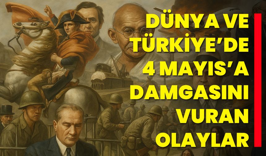 Dünya ve Türkiye’de 4 Mayıs’a Damgasını Vuran Olaylar