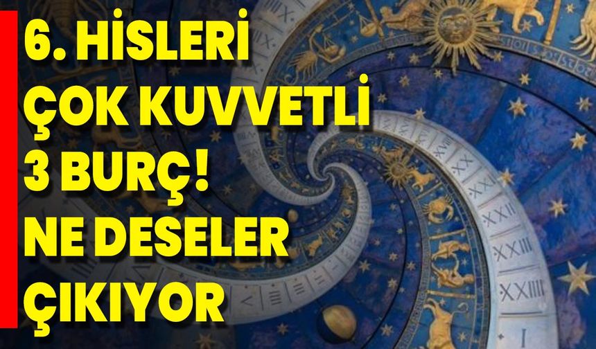 6. Hisleri Çok Kuvvetli 3 Burç! Ne Deseler Çıkıyor