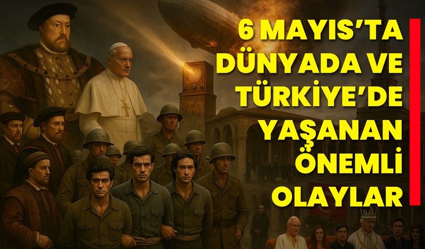 6 Mayıs’ta Dünyada ve Türkiye’de Yaşanan Önemli Olaylar