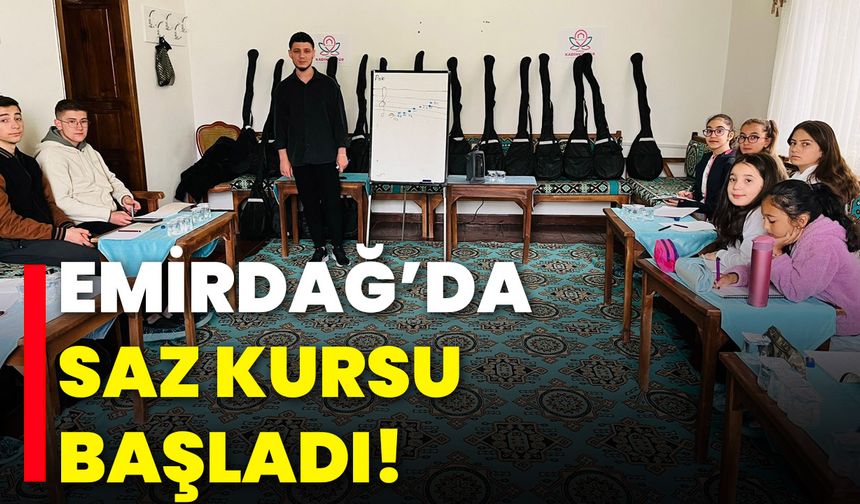 Emirdağ’da Saz Kursu Başladı!
