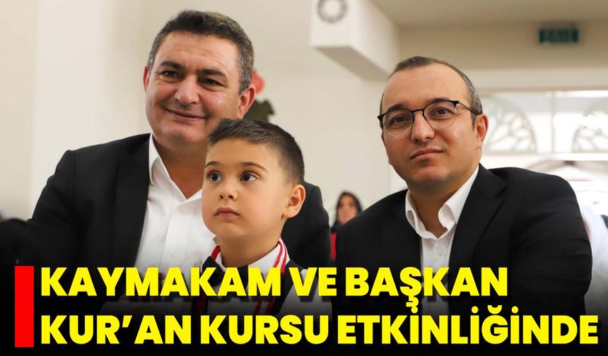 Kaymakam Ve Başkan Kur’an Kursu Etkinliğinde
