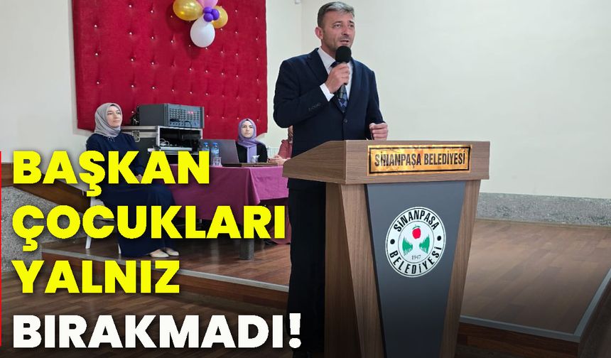 Başkan çocukları yalnız bırakmadı!