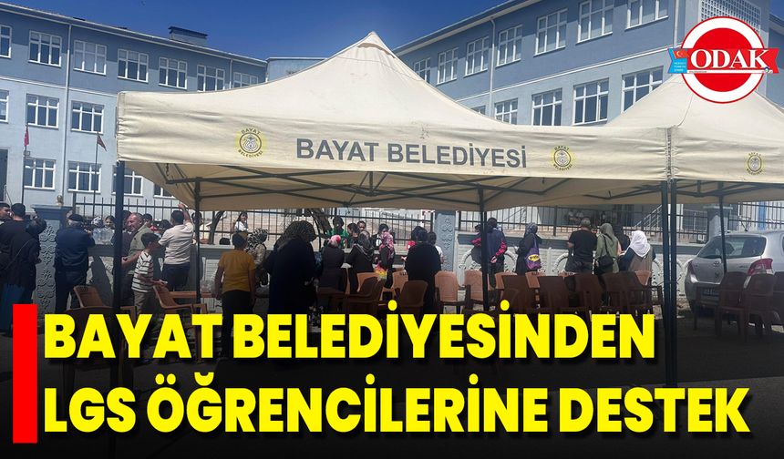 Bayat Belediyesinden LGS Öğrencilerine Destek