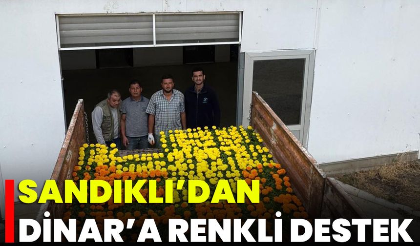 Sandıklı’dan Dinar’a Renkli Destek