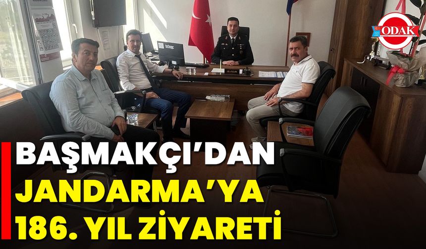 Başmakçı’dan Jandarma’ya 186. Yıl Ziyareti