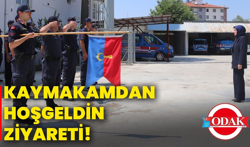 Kaymakamdan hoşgeldin ziyareti!